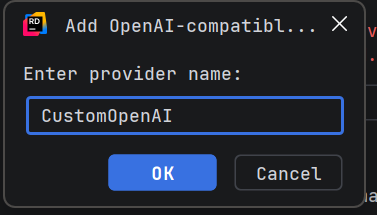 Добавление OpenAI-совместимого провайдера