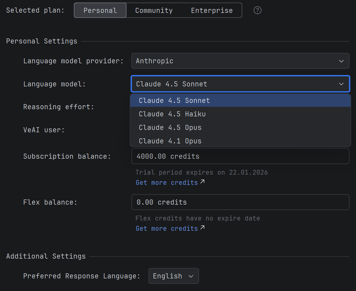 Выбор модели